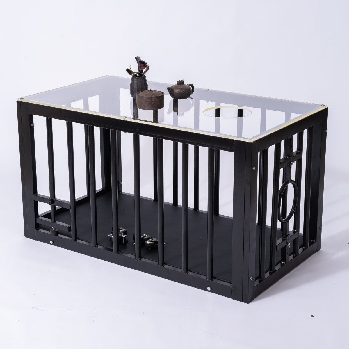 【chastity cages】BDSM iron cage dog cage coffee table dog cage training room props captive sex products bondage training cage