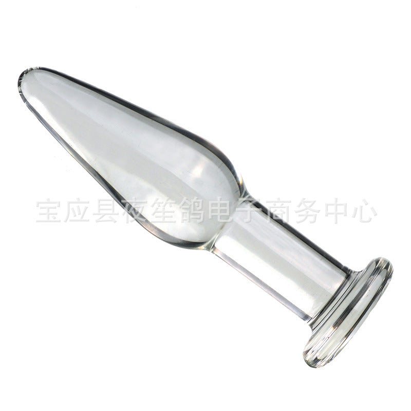 Female masturbator, small transparent glass, anal plug, backyard conditioning, anal plug expansion, sex toys
