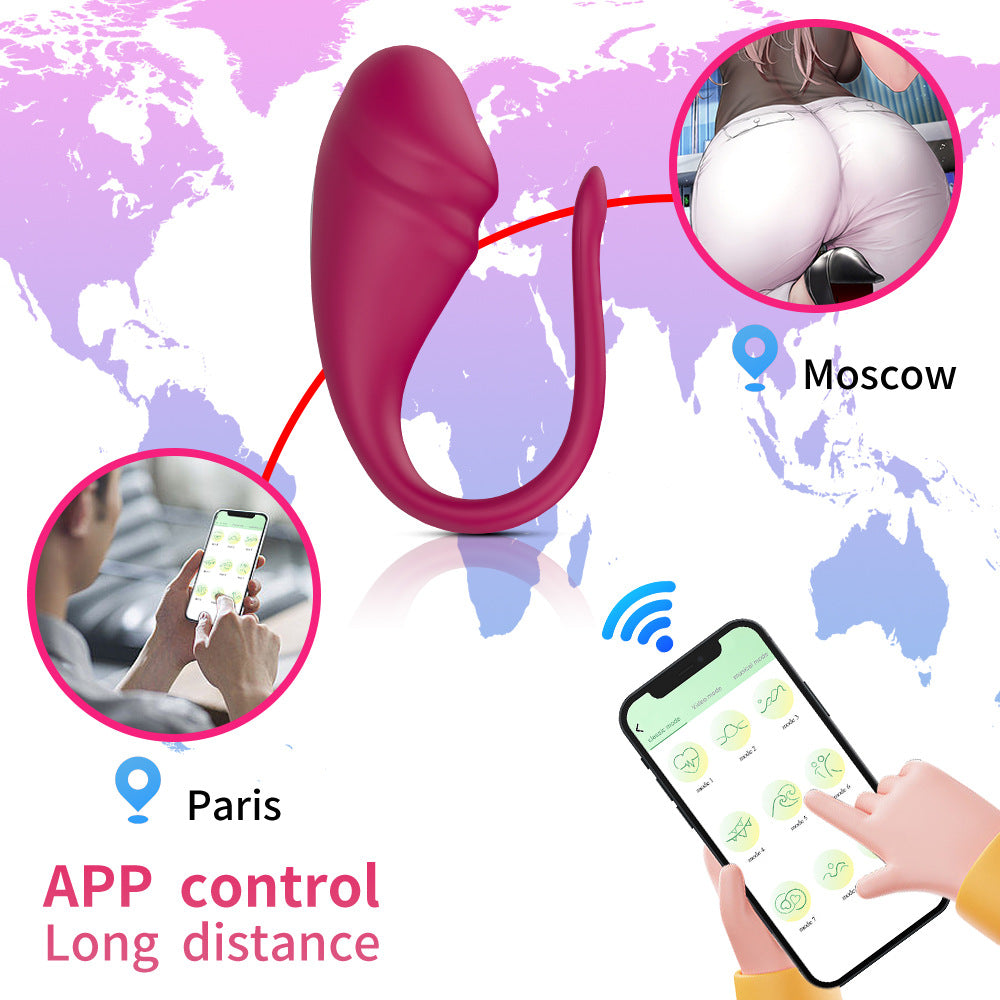 【APP Application】App jumping egg intelligent remote control water treasure 2 female masturbator strong vibration wear female toys adult sex toys
