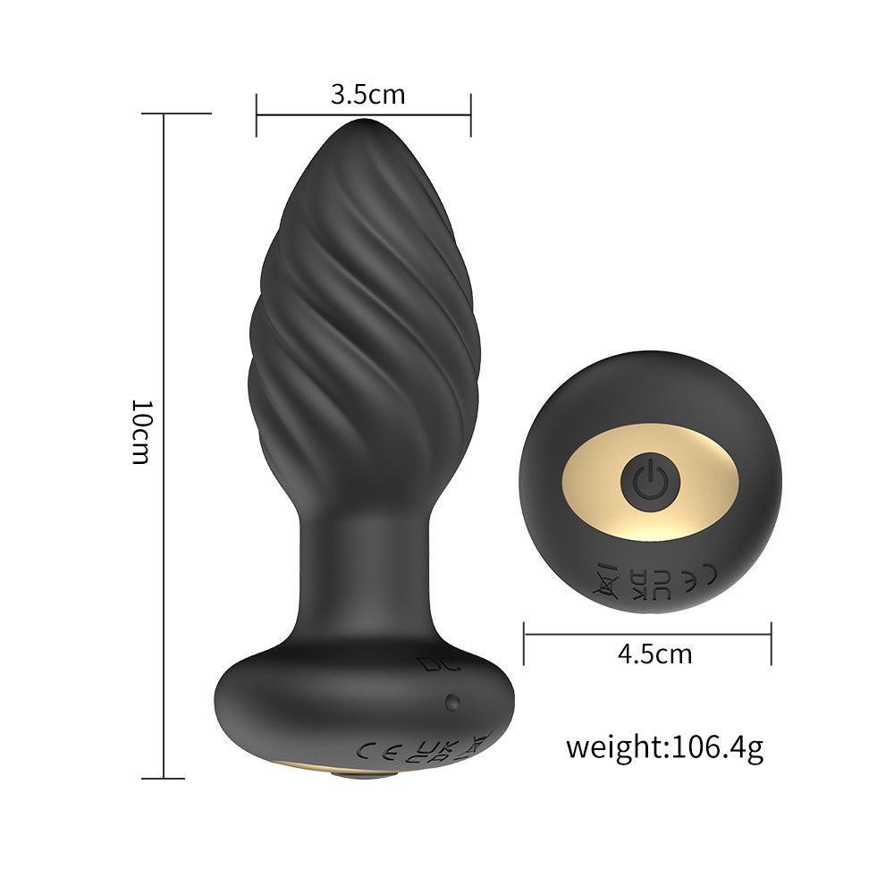 【APP Application】Wholesale from adult products manufacturers, Jila thread charging, wireless remote control APP vibrating backyard silicone anal plug jumping egg