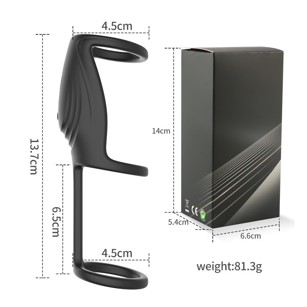 【APP Application】Wholesale of adult products manufacturers, Kevin wireless APP remote control three-ring delay silicone lock fine ring husband and wife products