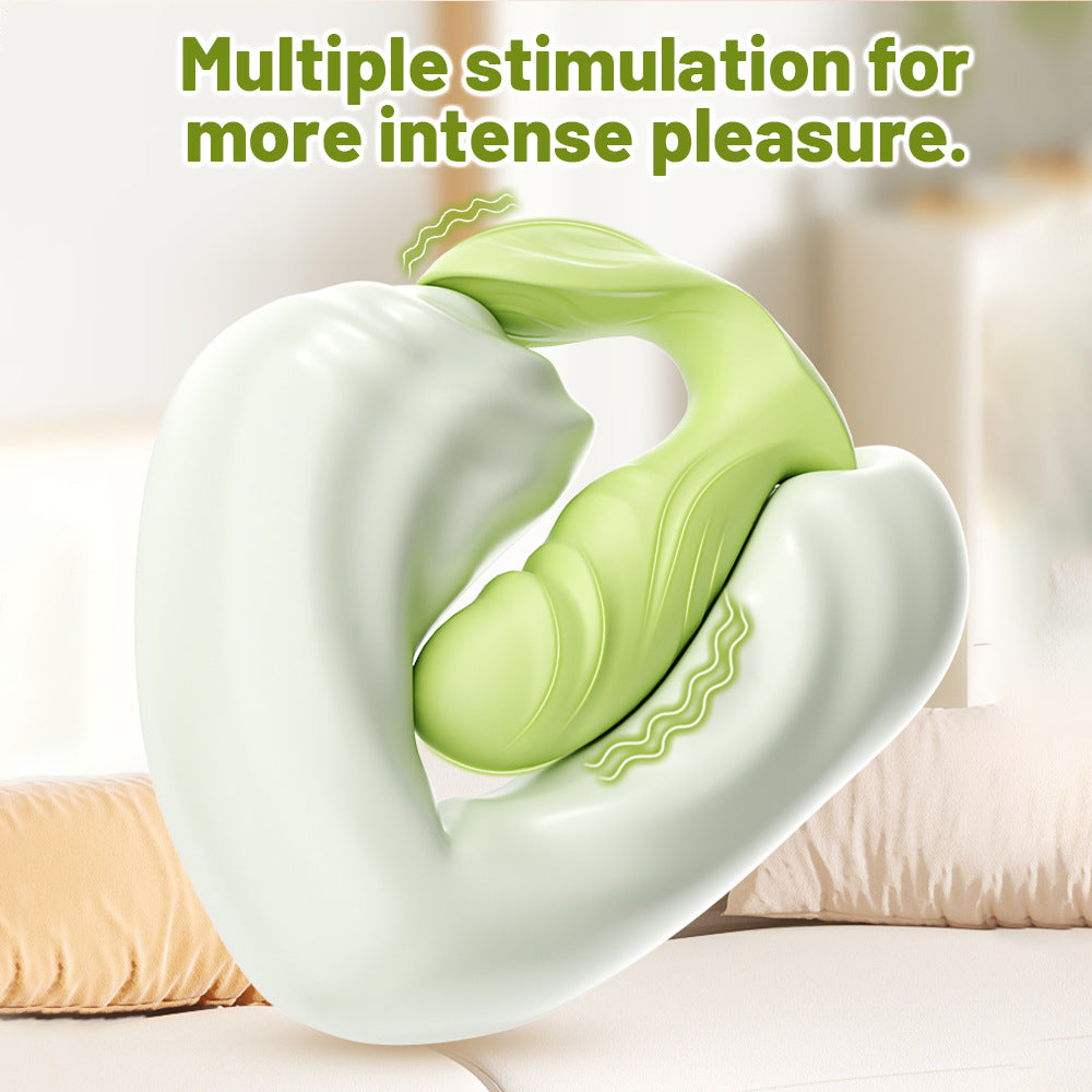 【APP Application】Wear vibrating stick green female APP control invisible strong shock jumping egg masturbator sex products wholesale generation