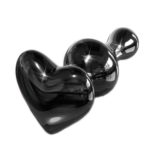 Small love pull beads, anal plug, transparent glass, women's sex products, adult sex products