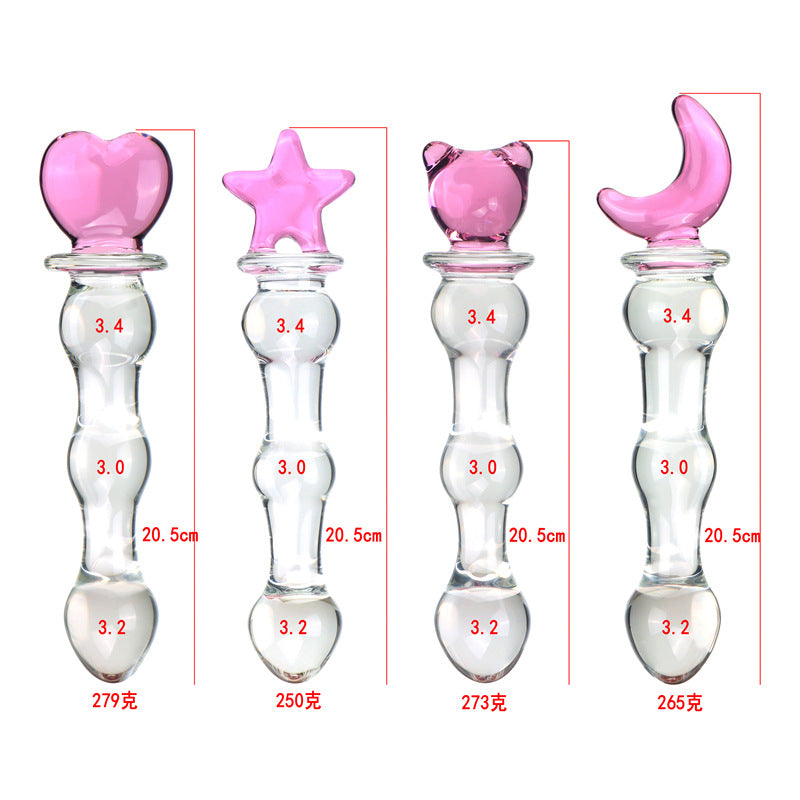 Female backyard bead glass anal plug tail new dick fairy stick anal plug masturbator sex products