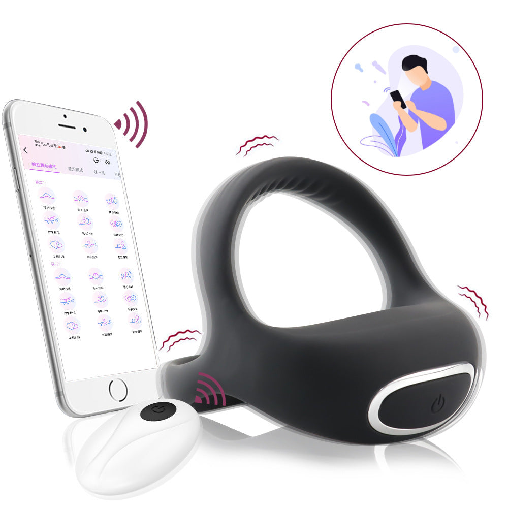 【APP Application】Adult products manufacturers wholesale Liluya three-pronged men's lock fine ring silicone delay ring diamond ring husband and wife products