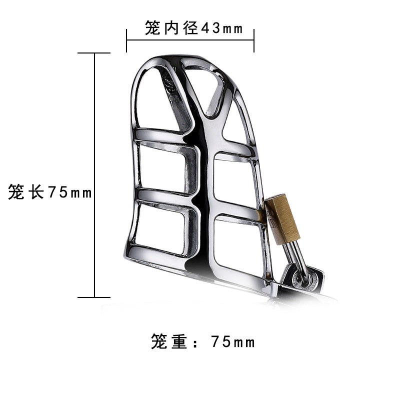 【Chastity Lock】Metal chastity lock penis penis bondage CB6000 birdcage lock sex adult products