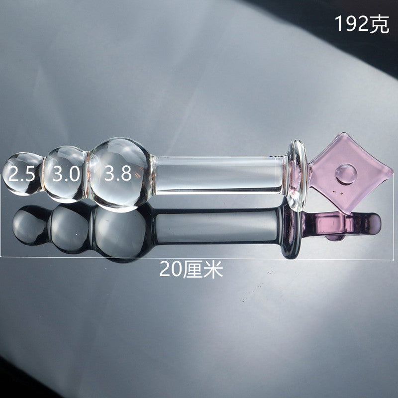 Glass penis, glass anal plug, male utensils, female utensils, adult products, sex toys, sex toys