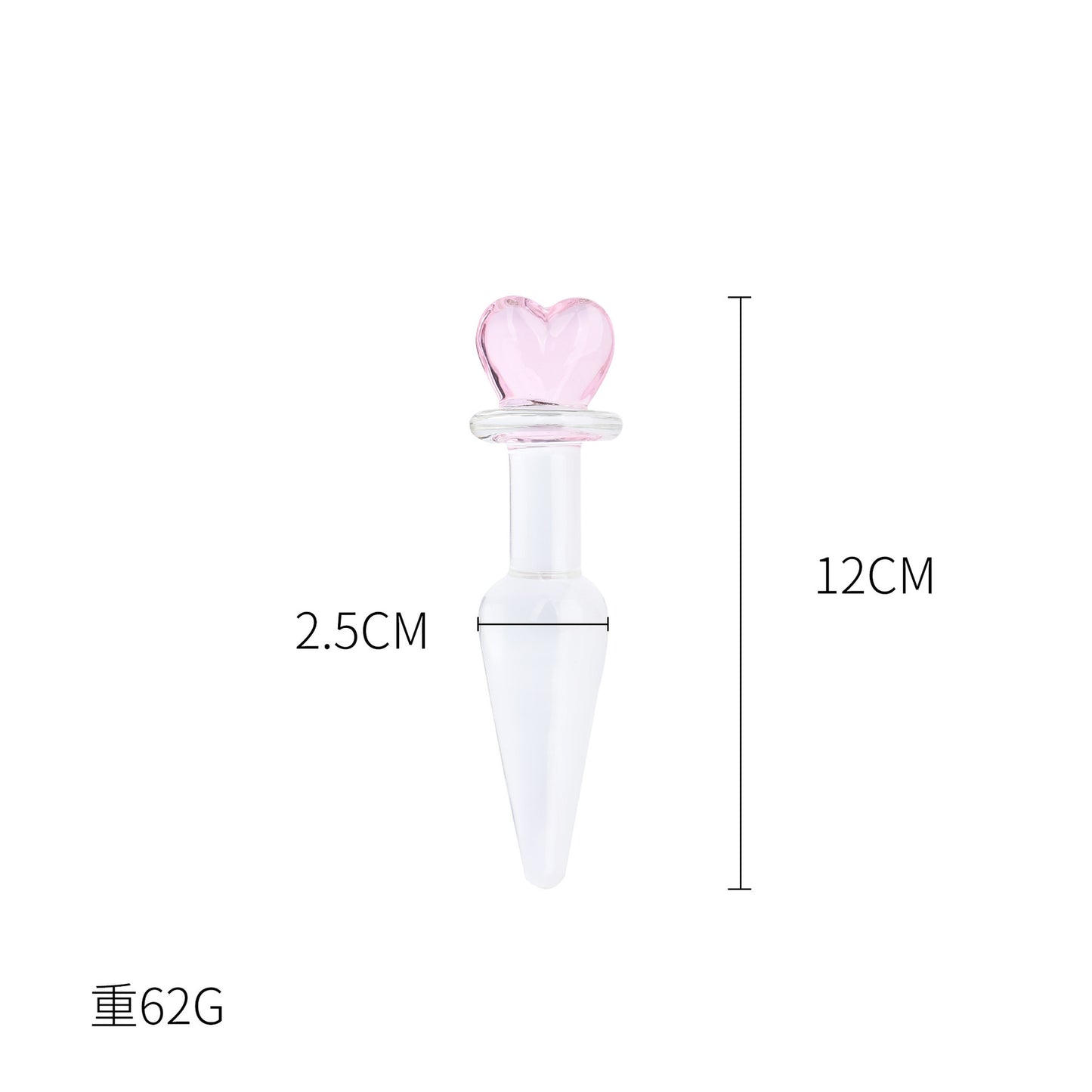 SM sex toy transparent crystal glass dildo massage stick penis masturbator cute styling adult products