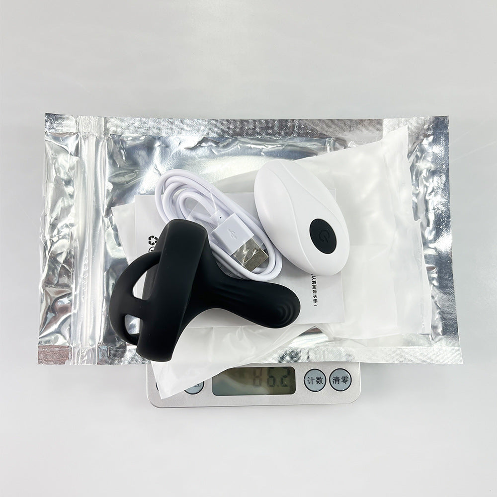 【APP Application】Adult products manufacturers wholesale APP double shock double ring delay lock fine ring husband and wife share male JJ ring speed