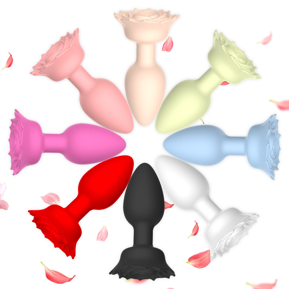 【APP Application】Wholesale from adult products manufacturers, enchantress charging APP remote control rose silicone backyard anal plug female masturbator