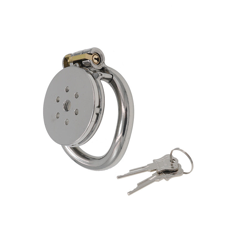 【Chastity Lock】Fun Tablet + Hole Chastity Lock Cage Male Chastity Device Alternative Bondage Sex Tools Wear Out