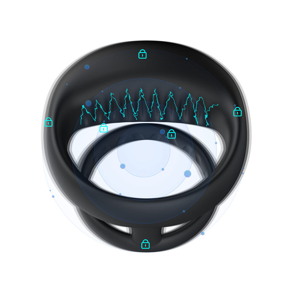 【APP Application】Adult products manufacturers wholesale APP double shock double ring delay lock fine ring husband and wife share male JJ ring speed
