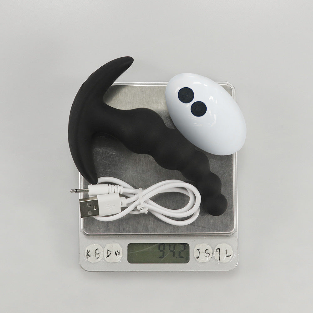 【APP Application】Wholesale of adult products manufacturers, Wulianzhu wireless APP remote control silicone backyard bead anal plug husband and wife products