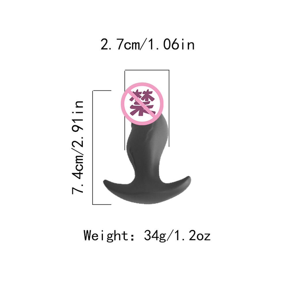 Orissi silicone gradual change anal plug simulation penis G point backyard men and women massage anal dilator sex hair
