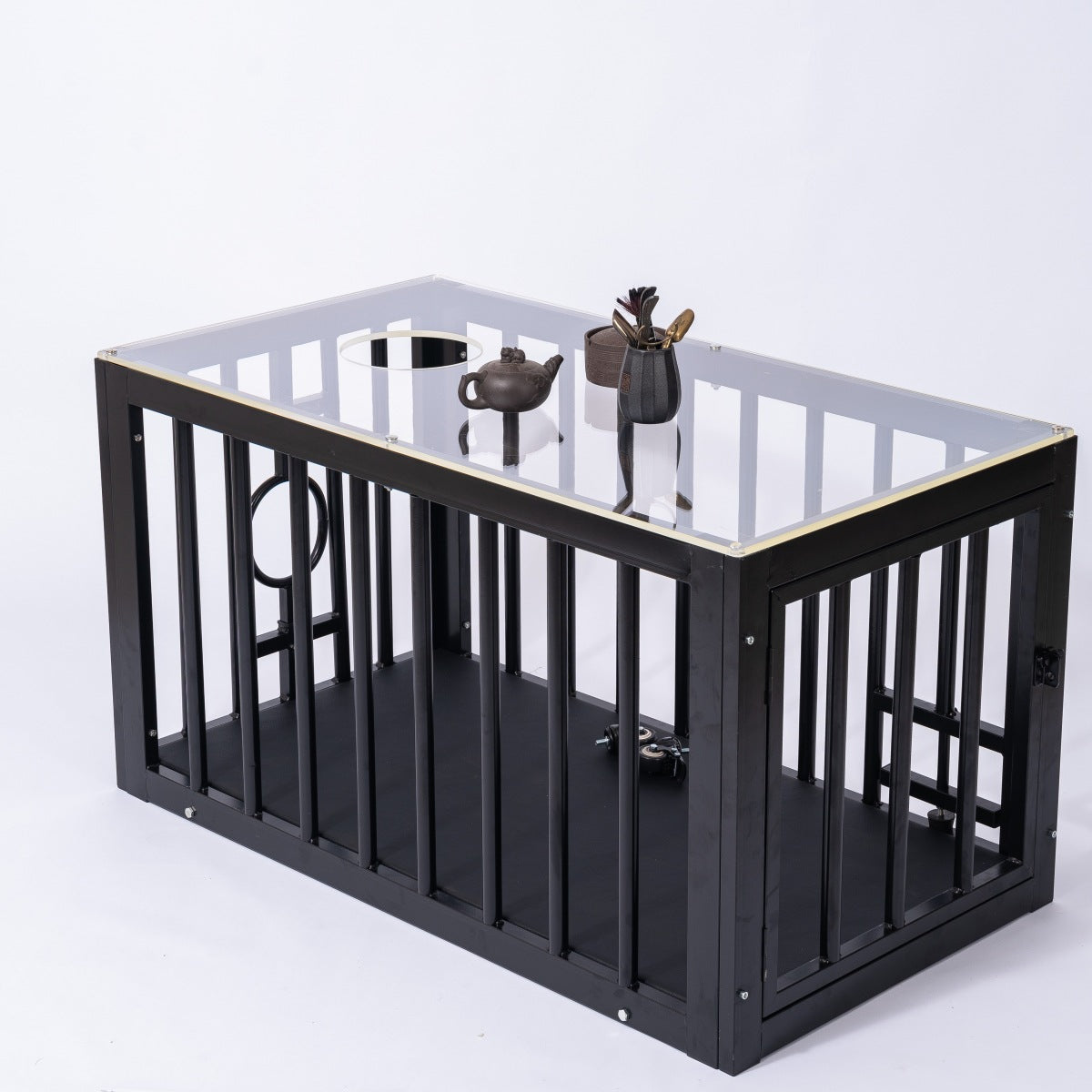 【chastity cages】BDSM iron cage dog cage coffee table dog cage training room props captive sex products bondage training cage
