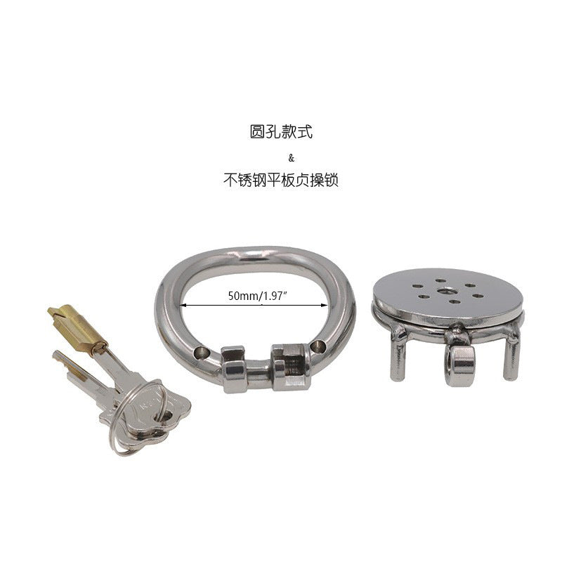 【Chastity Lock】Fun Tablet + Hole Chastity Lock Cage Male Chastity Device Alternative Bondage Sex Tools Wear Out
