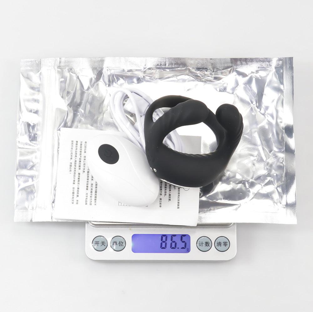 【APP Application】Adult products manufacturers wholesale Barugo APP remote control three vibration wear charging silicone delay lock ring