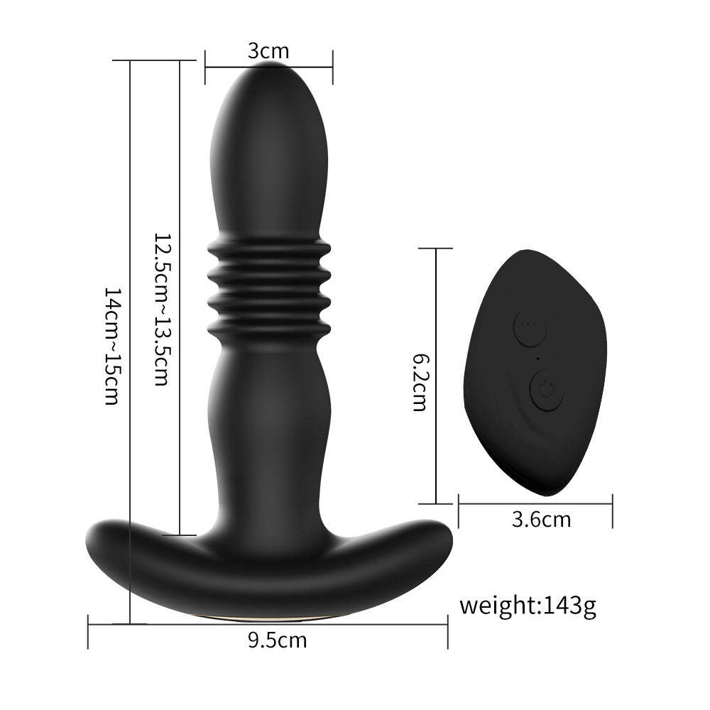【APP Application】Wholesale of adult products manufacturers, Crescent Moon APP remote control silicone vibration telescopic backyard anal plug husband and wife products