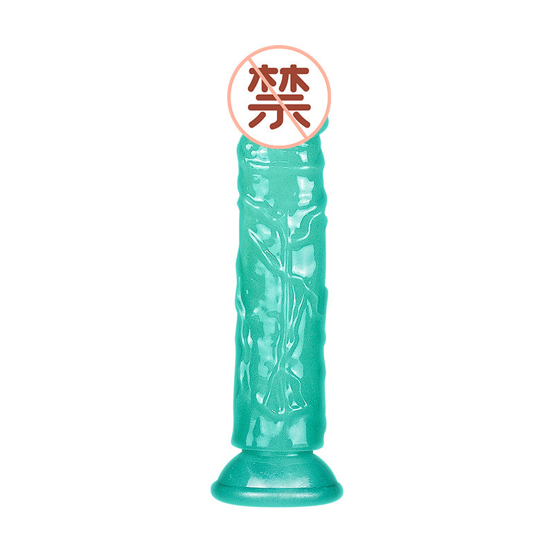 【discount】Luminous simulated penis female masturbator oversized super thick eggless dildo private parts props adult orgasm