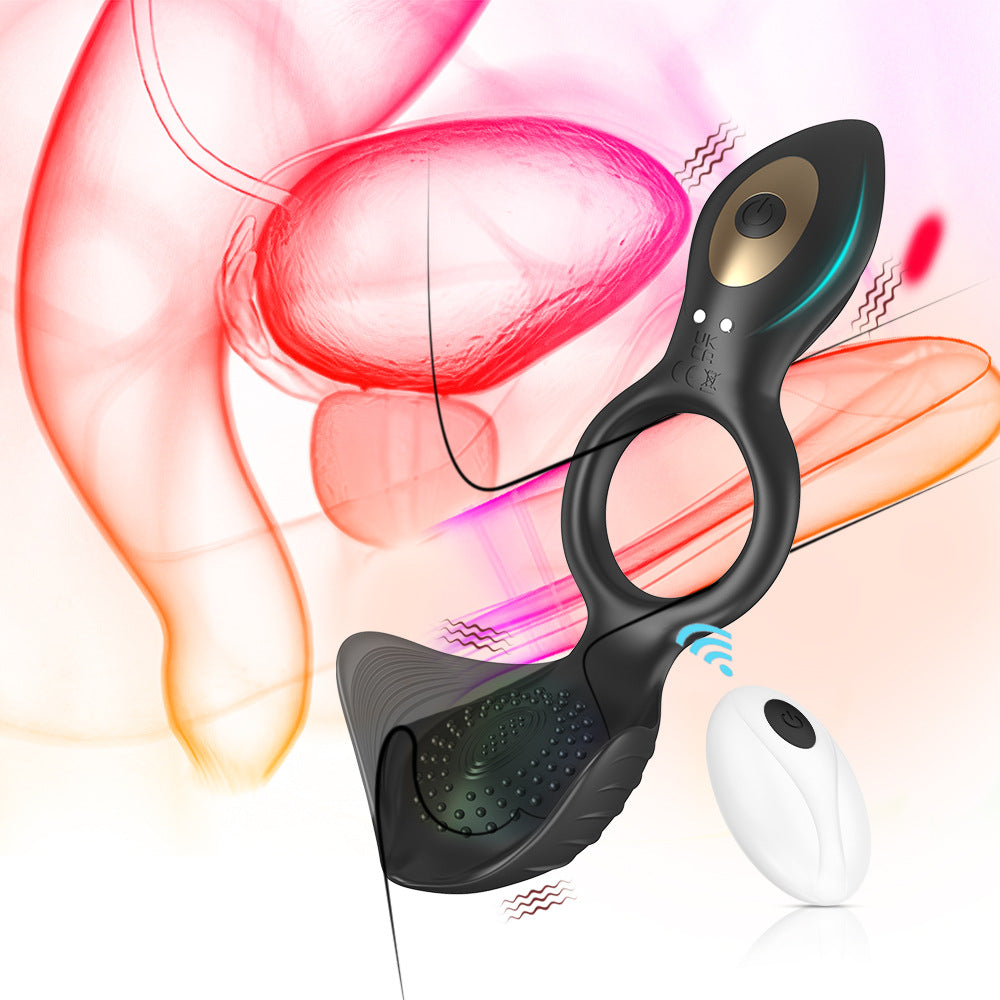【APP Application】Wholesale of adult products manufacturers, charging APP remote control swan egg shock silicone men's lock fine ring husband and wife products