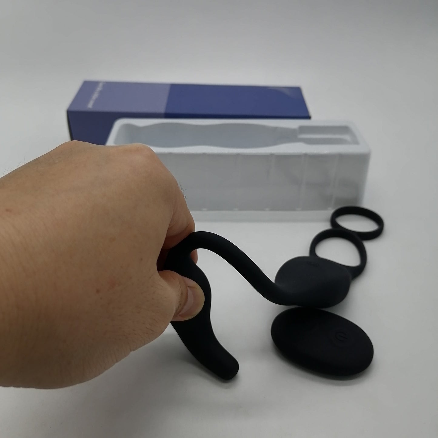 【recommend】Locking ring wearing prostate male and female sympathetic double stimulation massager adult sex toy