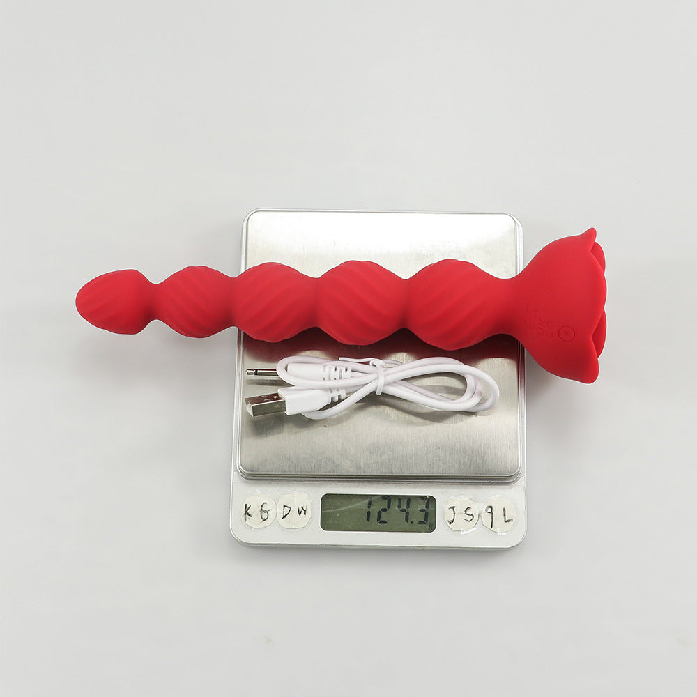 【APP Application】Hayley Colorful Luminous Anal Plug Remote Control Rose Ball Backyard Anal Plug Prostate Male Female Masturbation Vibrator APP