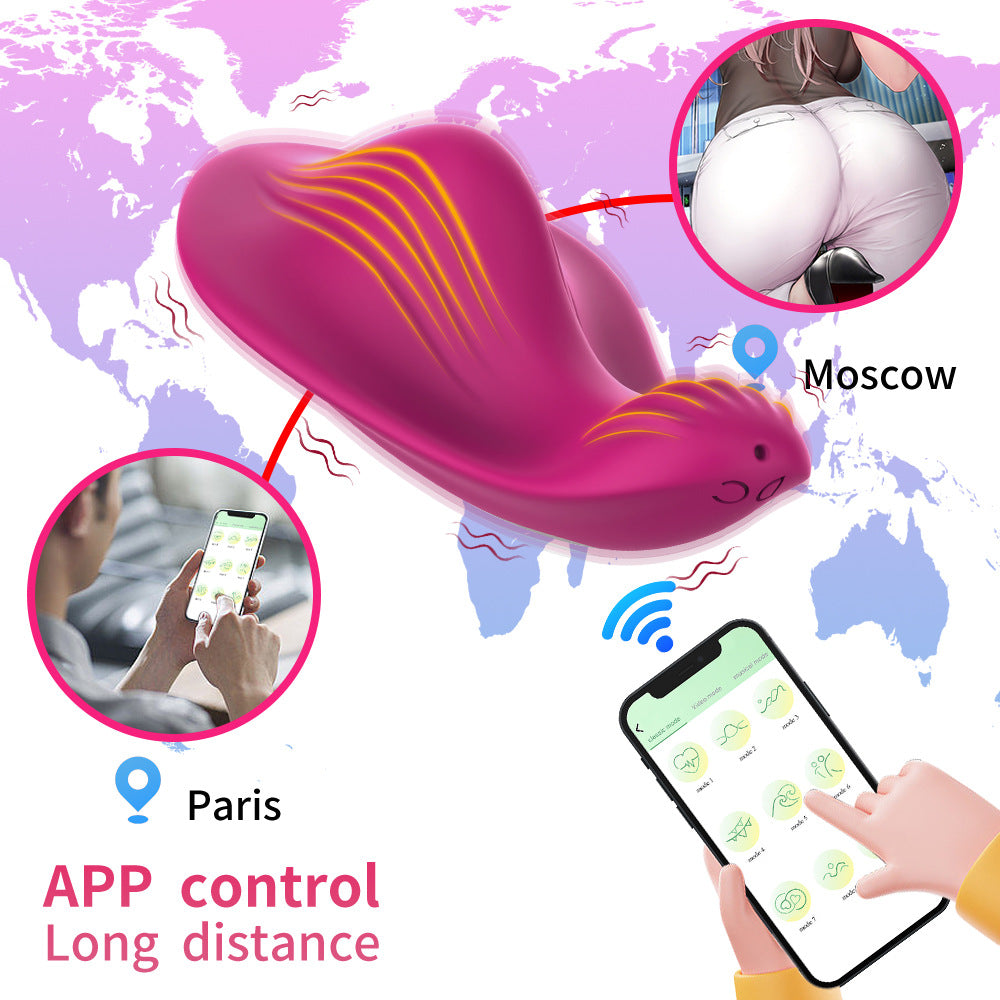 【APP Application】Mengdie wireless invisible wearing APP remote control no distance sex jumping egg female masturbator adult products wholesale