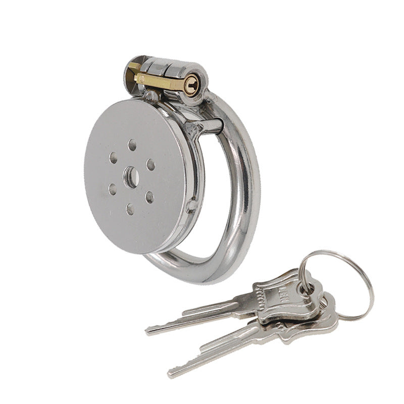 【Chastity Lock】Fun Tablet + Hole Chastity Lock Cage Male Chastity Device Alternative Bondage Sex Tools Wear Out