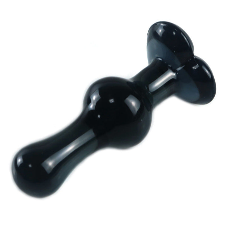 Small love pull beads, anal plug, transparent glass, women's sex products, adult sex products