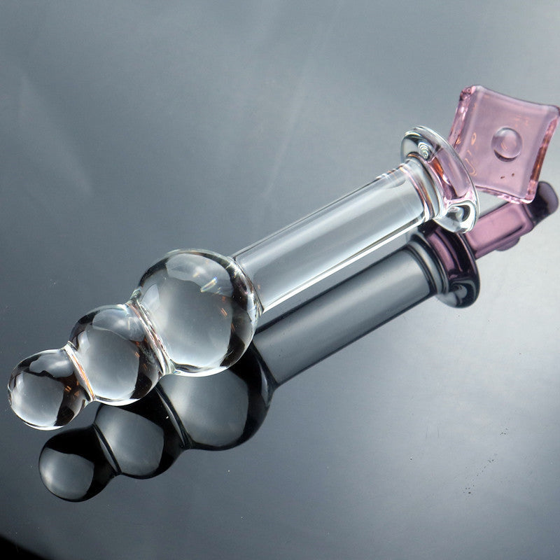 Glass penis, glass anal plug, male utensils, female utensils, adult products, sex toys, sex toys