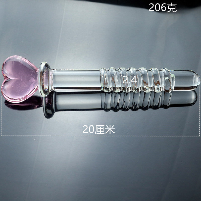 Glass penis, glass anal plug, male utensils, female utensils, adult products, sex toys, sex toys