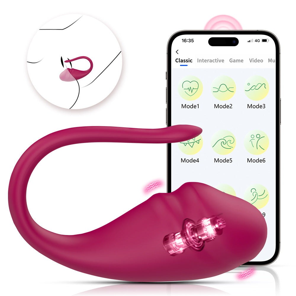 【APP Application】App jumping egg intelligent remote control water treasure 2 female masturbator strong vibration wear female toys adult sex toys
