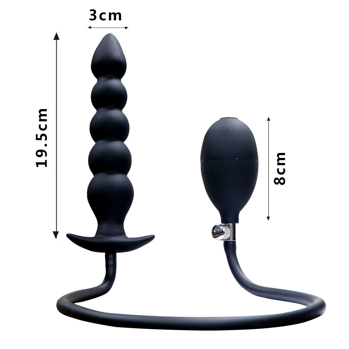 Three beads and five beads inflatable anal plug lengthened hindquarters pull beads inflatable anal plug fisting anal expansion SM expansion anal dilator