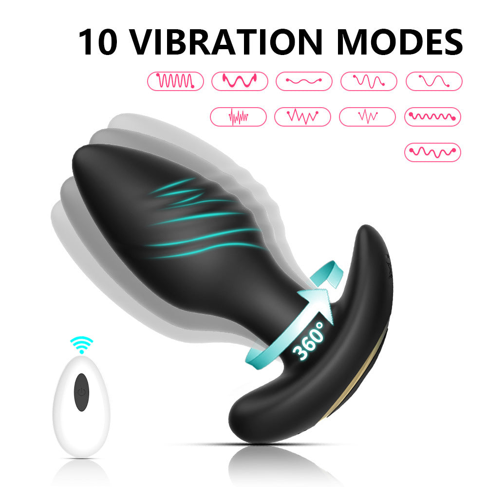 【APP Application】Wholesale of adult products manufacturers Wireless remote control Rotation and twist vibration Anchor type silicone backyard anal plug massager