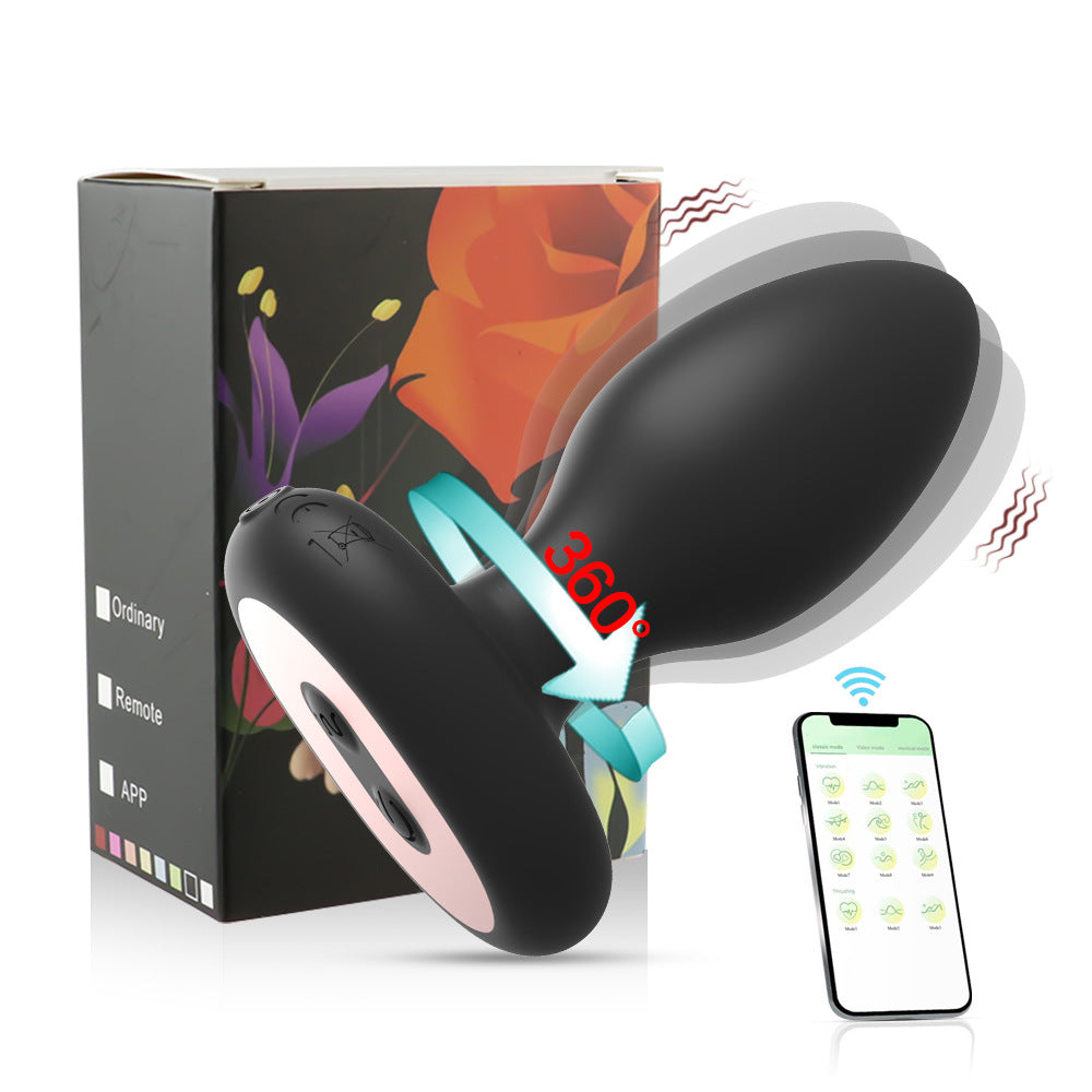 【APP Application】Wholesale from adult products manufacturers, Valia charging remote control APP smooth surface twisting vibration silicone backyard anal plug