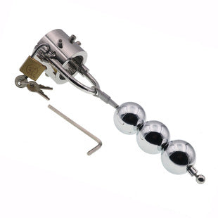 【Chastity Lock】Fun Tablet + Hole Chastity Lock Cage Male Chastity Device Alternative Bondage Sex Tools Wear Out