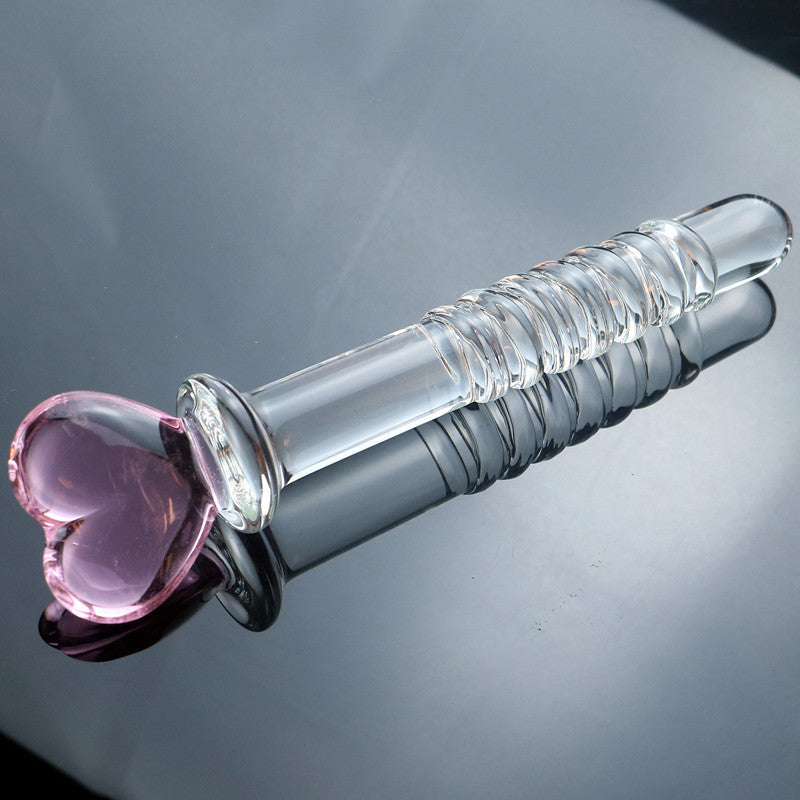 Glass penis, glass anal plug, male utensils, female utensils, adult products, sex toys, sex toys