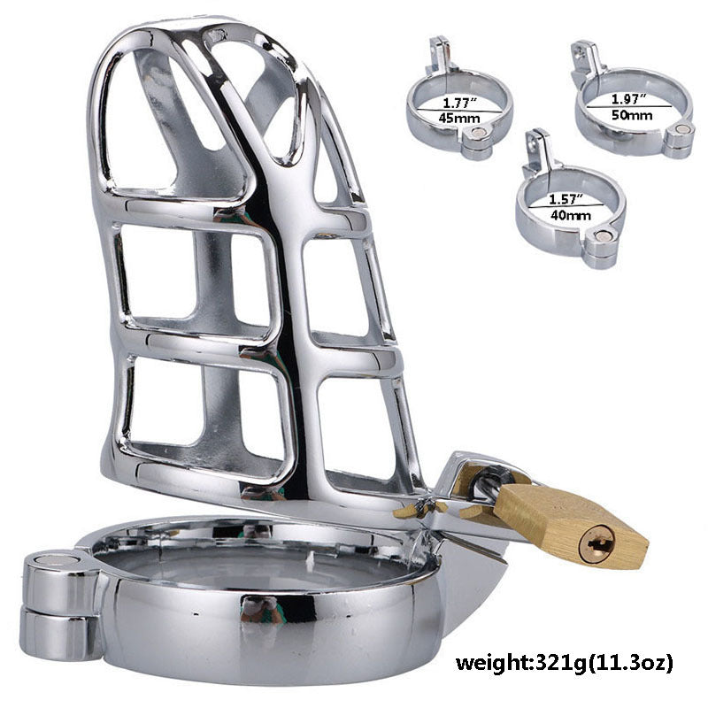 【Chastity Lock】Metal chastity lock penis penis bondage CB6000 birdcage lock sex adult products