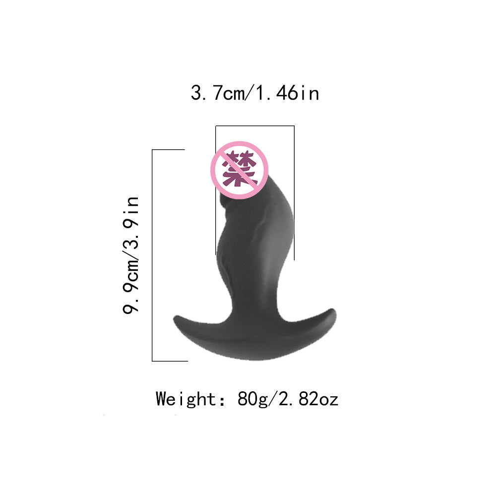 Orissi silicone gradual change anal plug simulation penis G point backyard men and women massage anal dilator sex hair