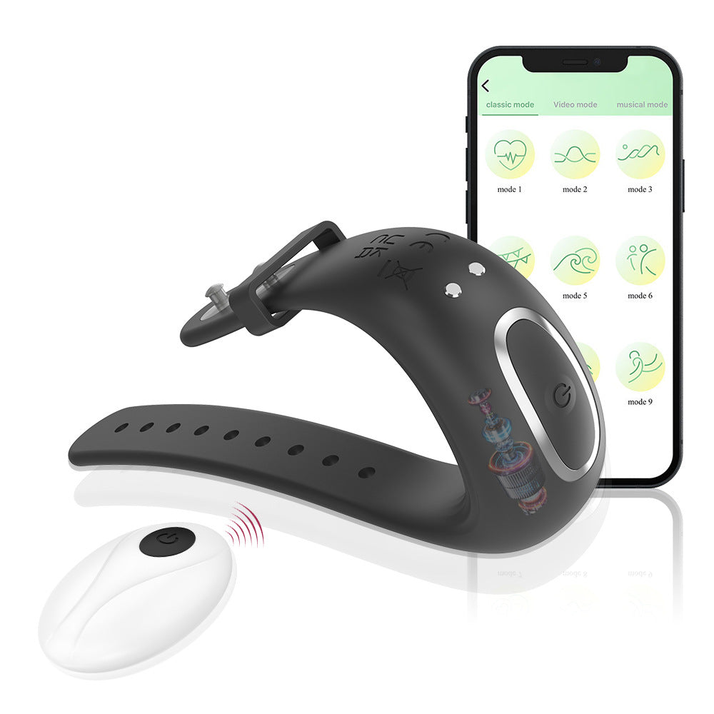 【APP Application】Wholesale from adult products manufacturers, Jesse charging APP remote control button strap adjustable vibration delay lock ring