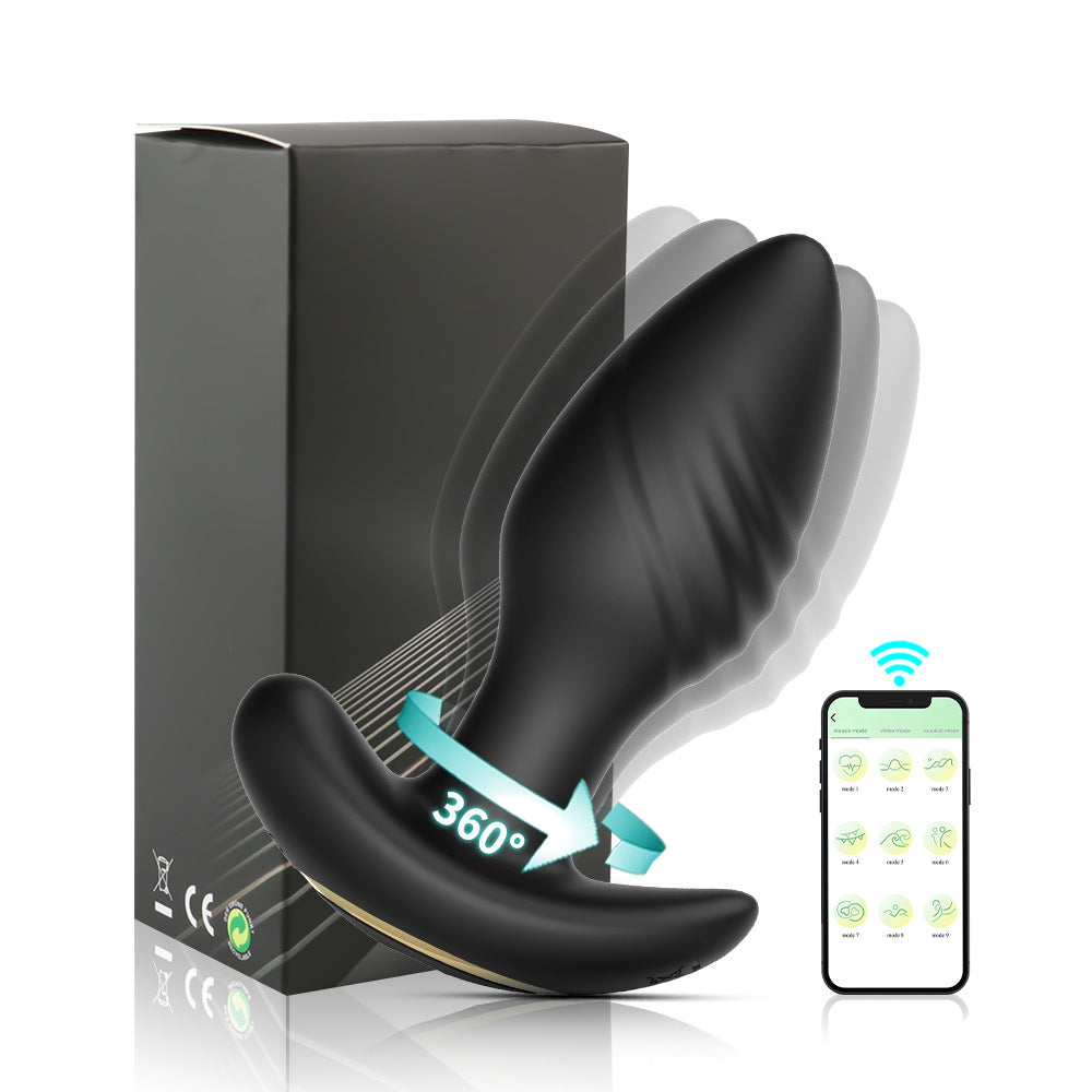 【APP Application】Wholesale of adult products manufacturers Wireless remote control Rotation and twist vibration Anchor type silicone backyard anal plug massager