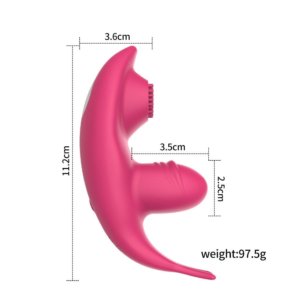 【APP Application】Wholesale from adult products manufacturers, Eva APP wireless remote control tongue licking brush vibration invisible wear female masturbation