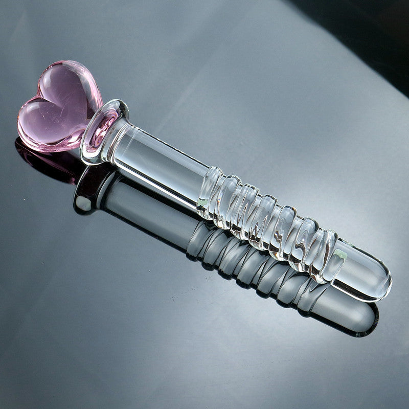 Glass penis, glass anal plug, male utensils, female utensils, adult products, sex toys, sex toys