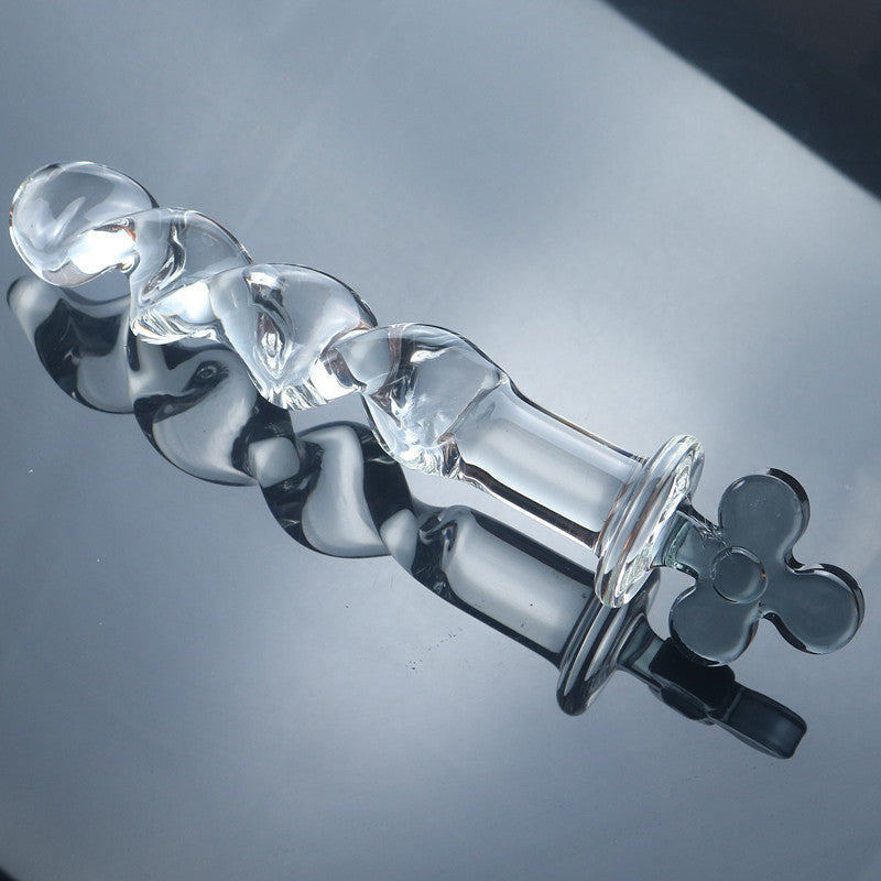 Glass penis, glass anal plug, male utensils, female utensils, adult products, sex toys, sex toys