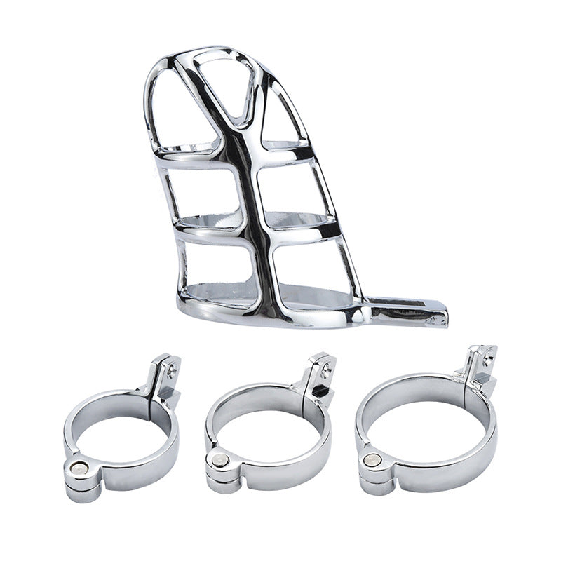 【Chastity Lock】Metal chastity lock penis penis bondage CB6000 birdcage lock sex adult products