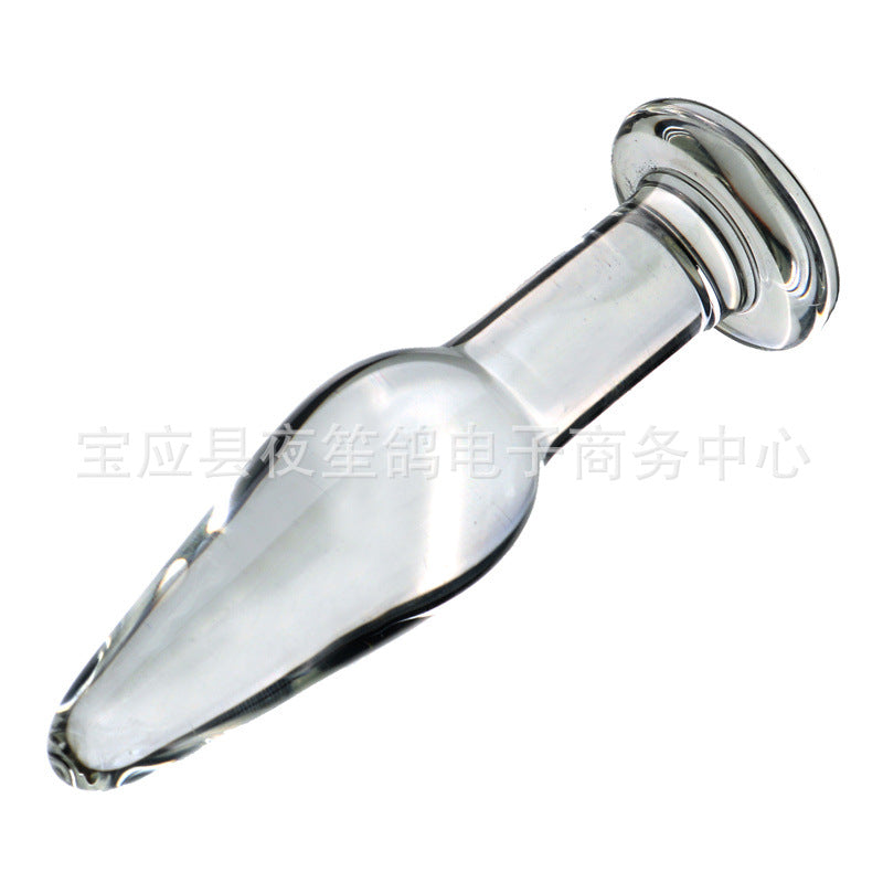 Female masturbator, small transparent glass, anal plug, backyard conditioning, anal plug expansion, sex toys
