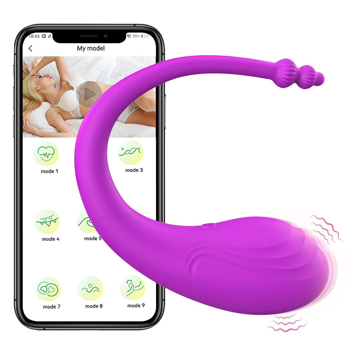 【APP Application】Adult sex toys APP remote wear remote control vibration jumping egg wear vibration masturbator foreign trade batch delivery