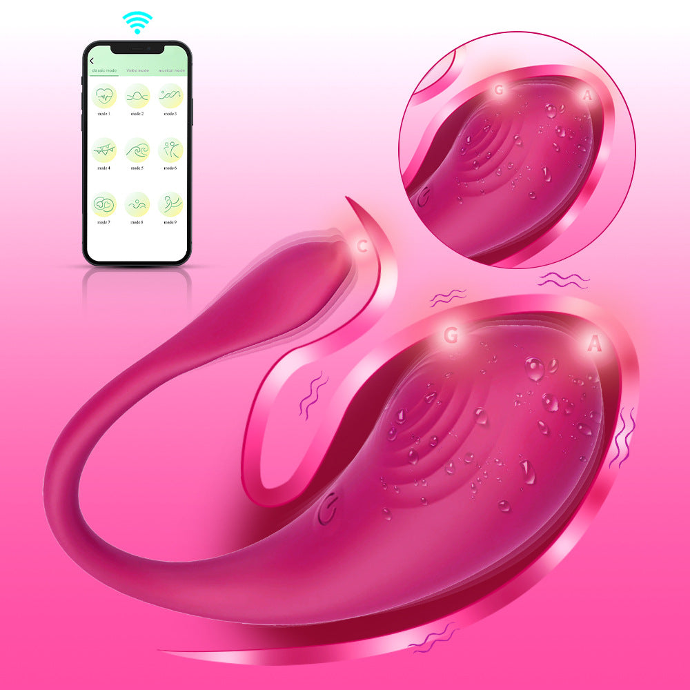 【APP Application】Wireless APP remote control tadpole jumping egg silicone charging fun jumping egg female masturbator adult products