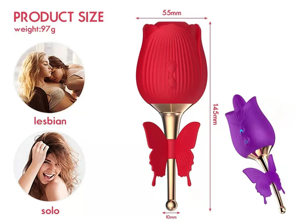10 Modes Sucking Vibrator Stimulator Clitoris Massager Sex Toys for Women Vagina Licking And Sucking Rose Vibration Sex Products