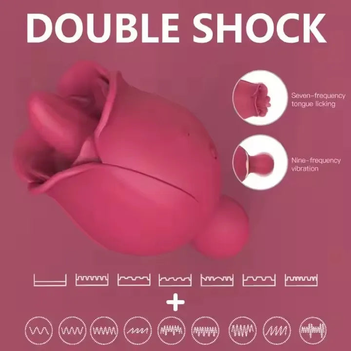 9 Speed Vibrators Stimulator Clitoris Massager Sex Toys Women Vagina Suck Sex Products Licking And Sucking Rose Masturbation Toy